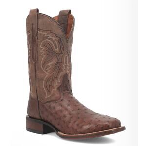 Dan Post Alamosa Full Quill Ostrich Leather Boots Size 7 NWOB Cowboy Certified